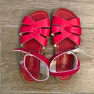EUC, Red salt water sandals, girls size 1